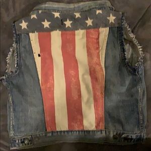 Ralph Lauren American flag vest